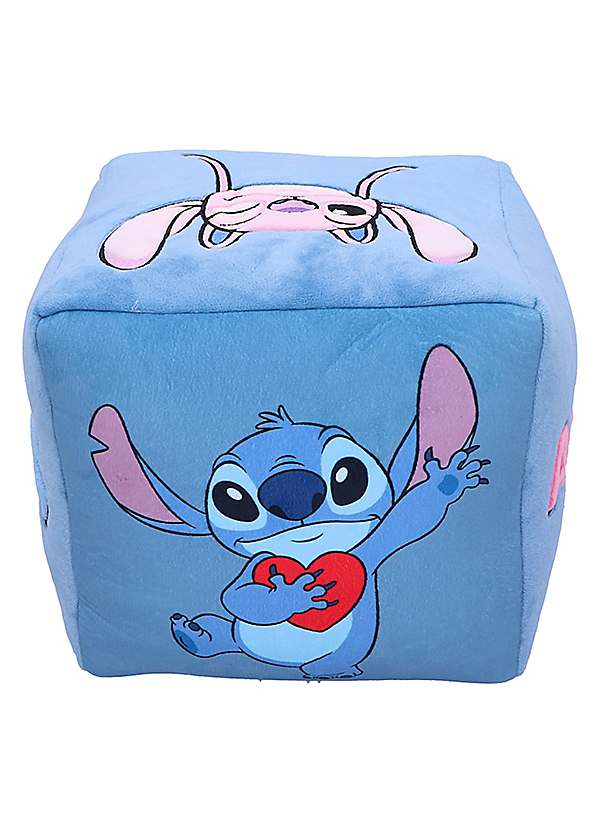 Disney Stitch Angel 25x25cm Cube Cushion