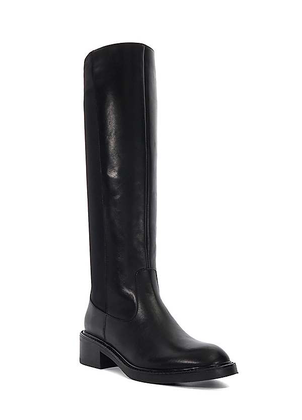 Dune London Tanoramic Leather Knee High Boots | Kaleidoscope