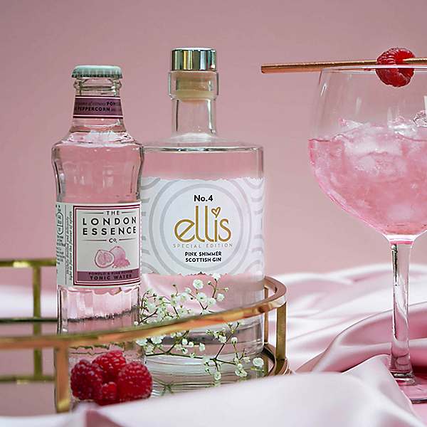 Ellis Gin Pink Shimmer Gin Kaleidoscope