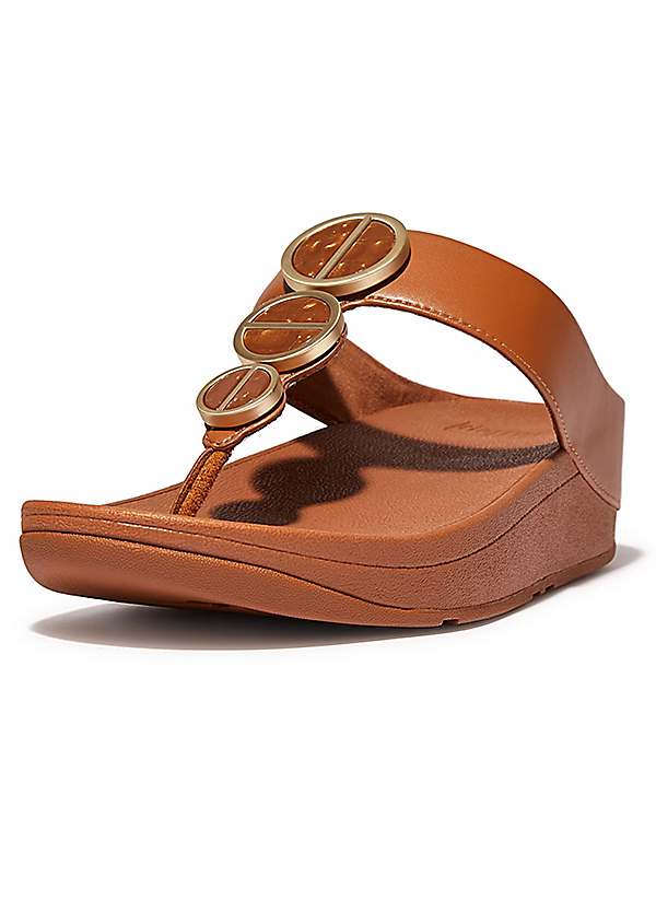 Metallic on sale thong sandals