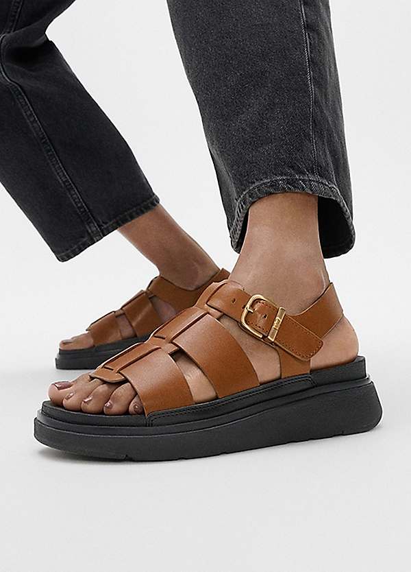 FitFlop Tan Gen-FF Fisherman Sandals Kaleidoscope