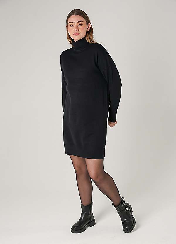 French Connection Cosy Roll Neck Long Sleeve Mini Dress | Kaleidoscope French Connection Cosy Roll Neck Long Sleeve Mini Dress | Kaleidoscope