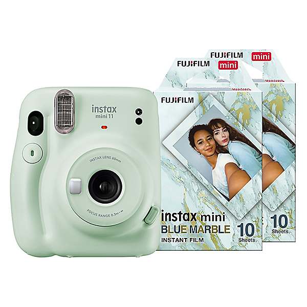 fujifilm mini 11 cloud green camera