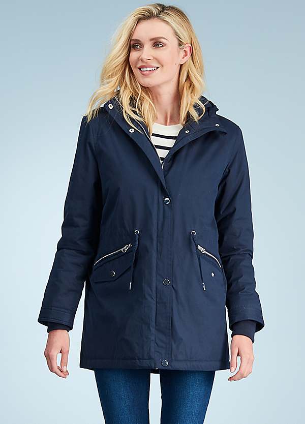 ladies waterproof parka coat