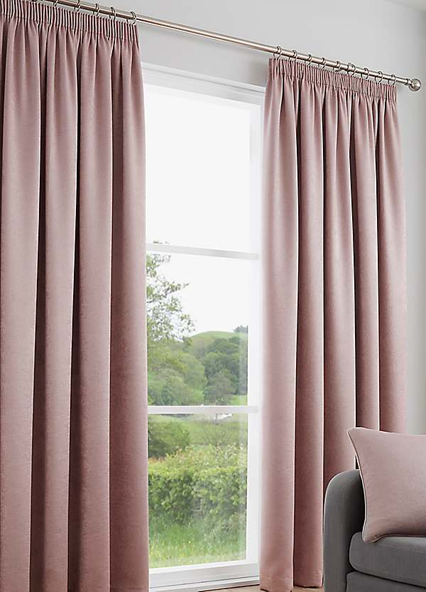 Fusion Galaxy Thermal Dim Out Pencil Pleat Curtains | Kaleidoscope