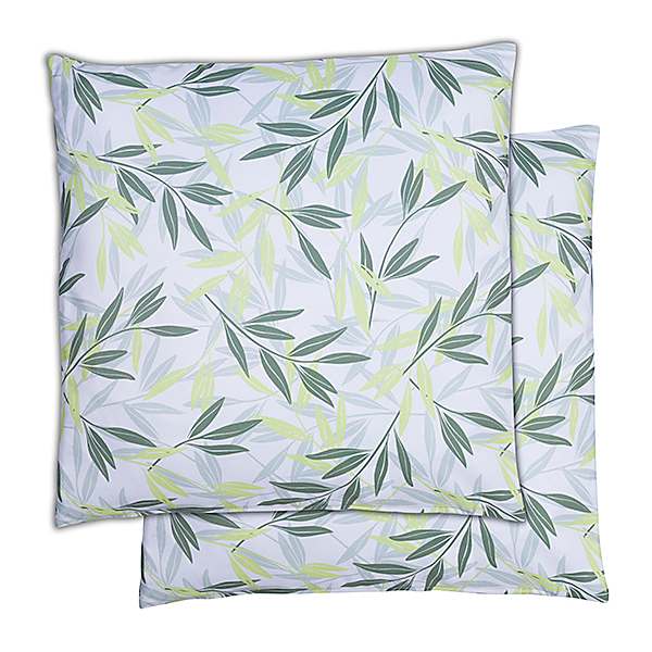 grey leaf cushions