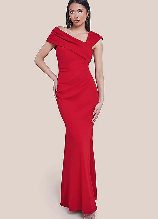 sachin and babi light blue dress Mermaid/Trumpet One Shoulder Evening Dress with Side Slit main image 1