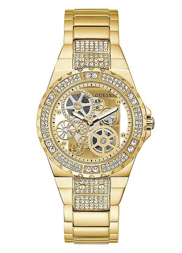 Guess hot sale gold watch