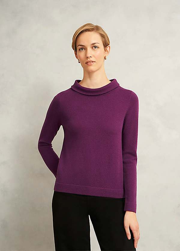 Hobbs Knitwear Hobbs Audrey Sweater Blue Hobbs Audrey Jumper Hobbs
