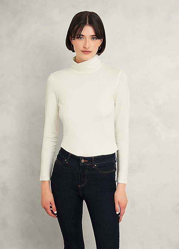HOBBS Mischa Roll Neck Top Kaleidoscope