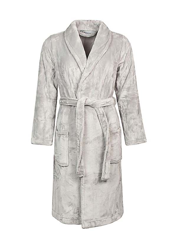 Ladies grey dressing gown discount