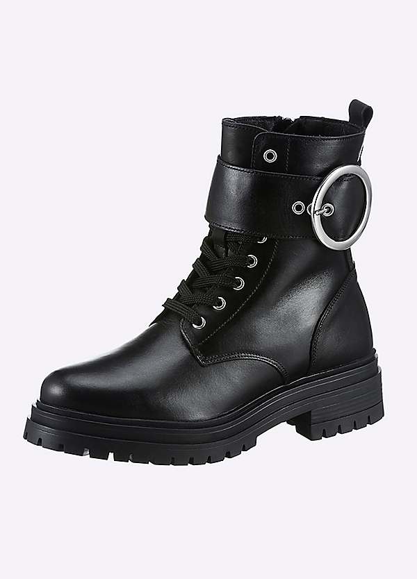 Chunky sole ankle sales boots