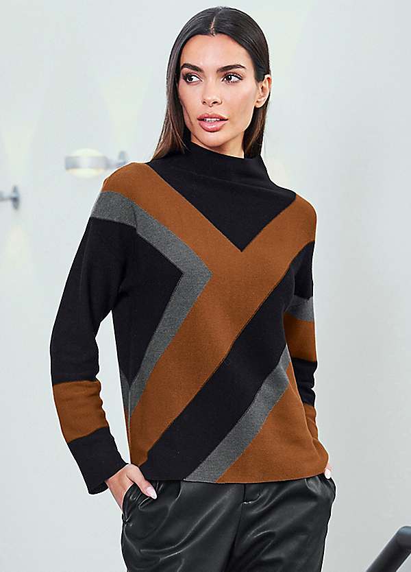 Heine Graphic Print Knitted Jumper Kaleidoscope