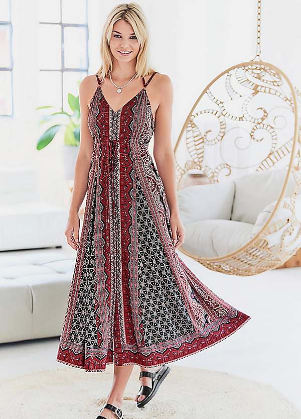 Heine Multi Print Jersey Maxi Dress 