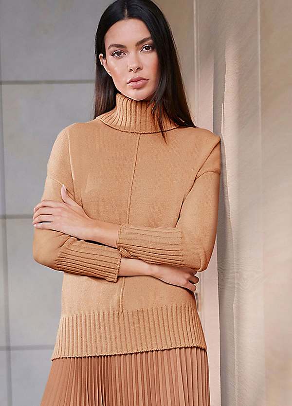 LASCANA High Neck Chunky Knitted Jumper