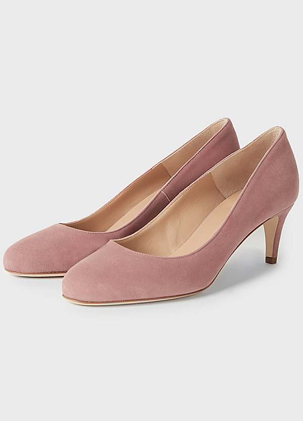 dusky pink court shoes