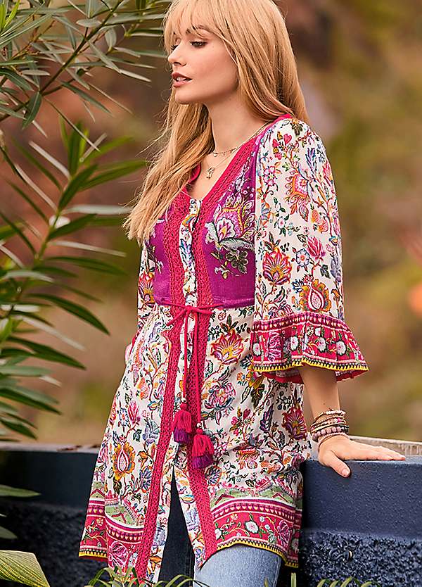 Joe Browns Boho Lace Trim Tunic Dress