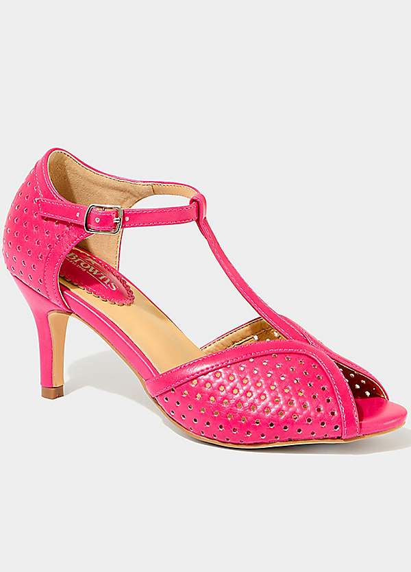 Joe Browns Laser Cut T-Bar Heels Kaleidoscope