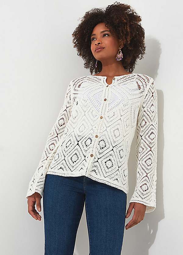 Joe Browns Marrakesh Crochet Cardigan | Kaleidoscope