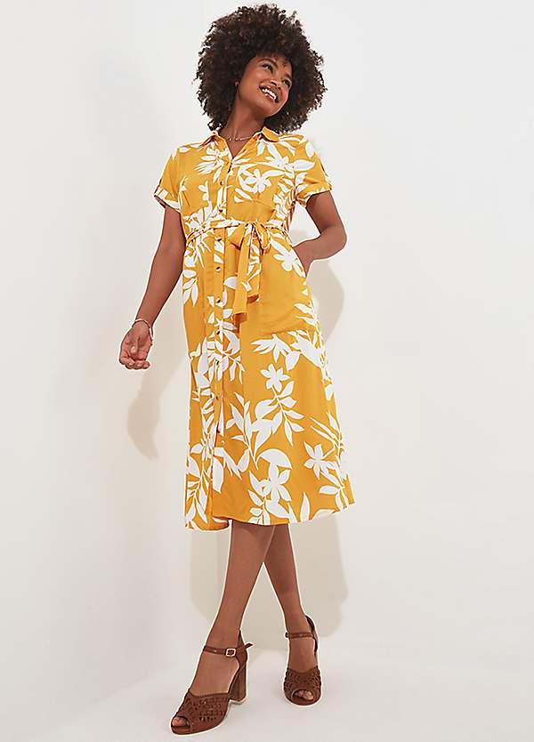 joe browns palm print dress Perfect Palms Maxi Dress