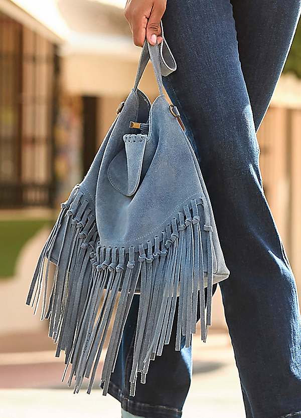 Joe Browns Suede Tassel Shoulder Bag | Kaleidoscope