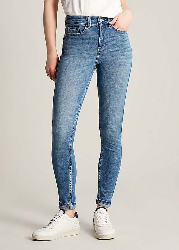Buy Joules Black Monroe High Rise Stretch Skinny Jeans from the