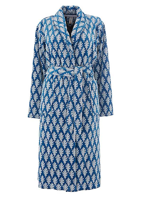 Joules Oak Leaf Cotton Bath Robe Kaleidoscope