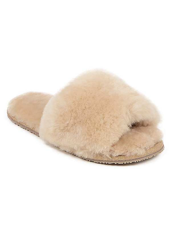 Sheepskin Mules Sheepskin Open Toe Slippers Maud Open-toed