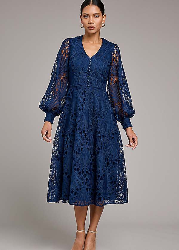 sachin and babi light blue dress Elegant Maxi Lace Black Dress with Bolero