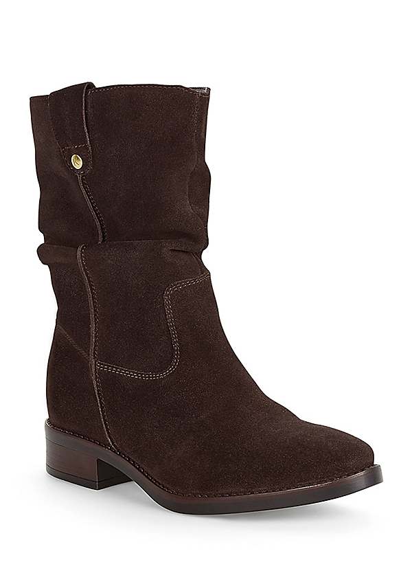 Pull on slouch clearance boots