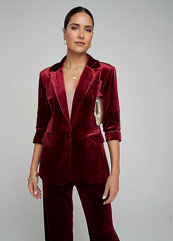 Velvet Jacket Maroon Jacket For Ladies Noor Maroon Kashmiri Tilla