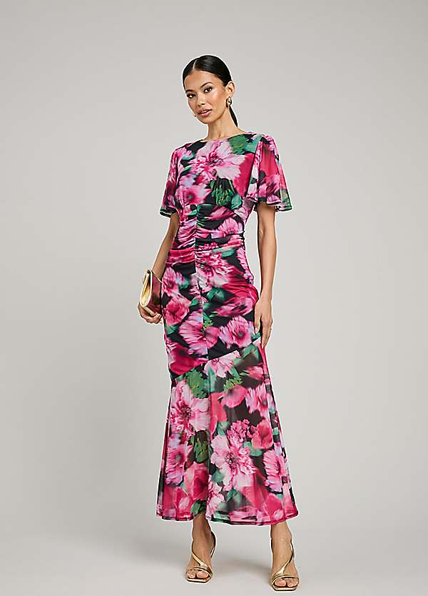 Kaleidoscope Floral Print Mesh Maxi Dress | Kaleidoscope Kaleidoscope Floral Print Mesh Maxi Dress | Kaleidoscope