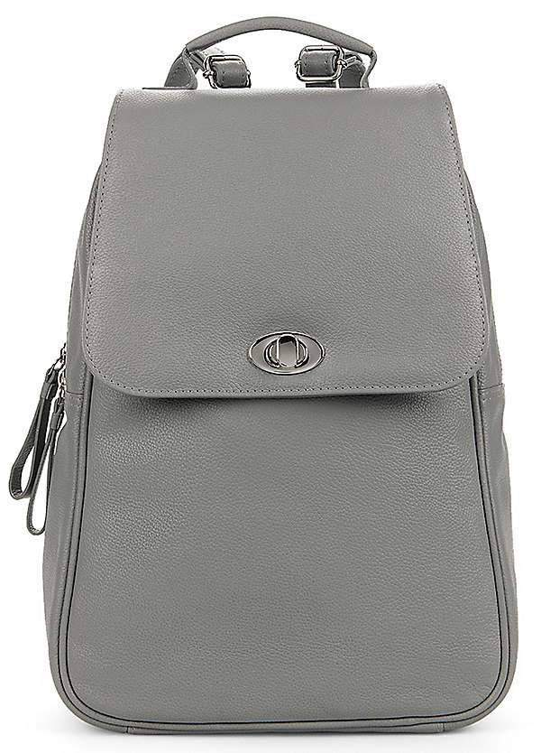 smart leather rucksack