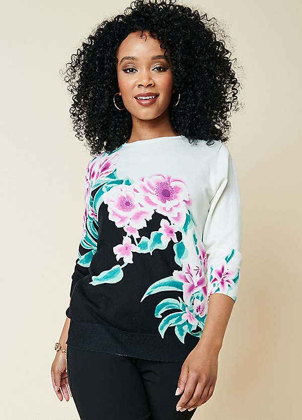 Floral 2025 print jumper