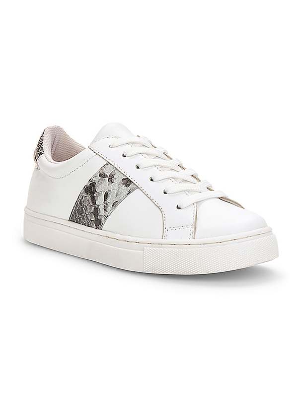 White trainers hot sale with snake print