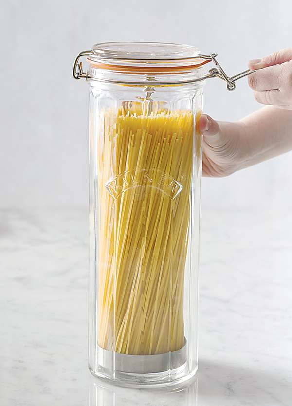 Kilner Facetted Spaghetti Dispenser Litre Gift Box