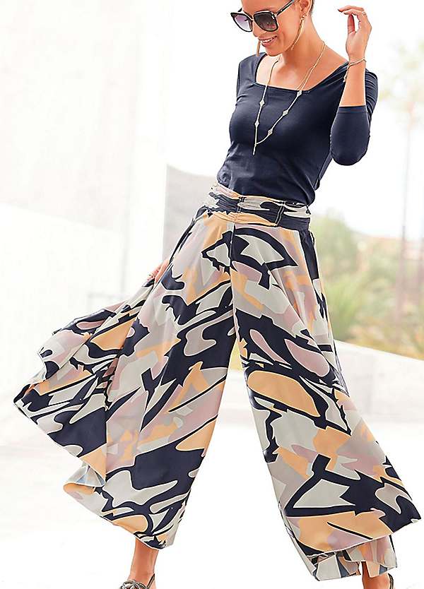 LASCANA Graphic Print Culottes Kaleidoscope