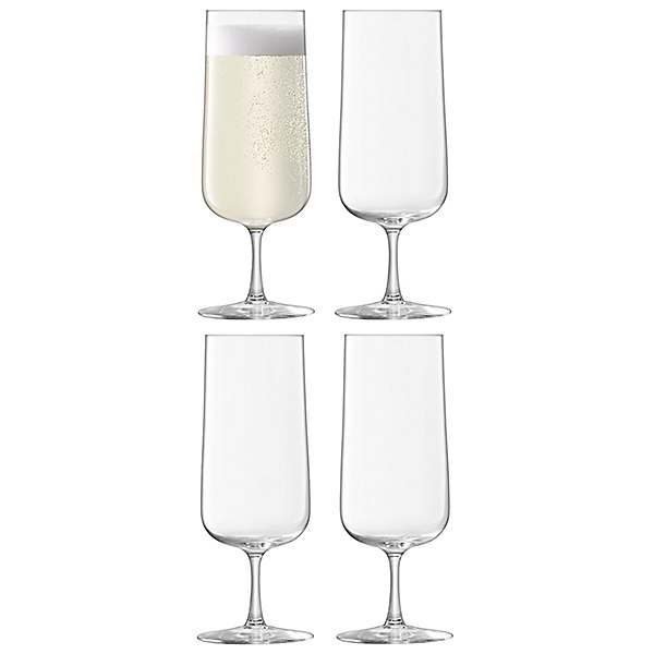 LSA Gems Champagne Cocktail Glass, Set of 4 - Garnet