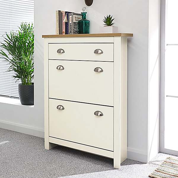 Lancaster 2 Door 1 Drawer Shoe Cabinet Kaleidoscope