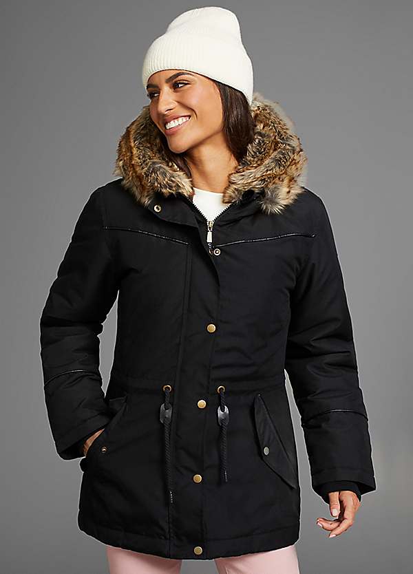 Laura Scott Faux Fur Winter Jacket | Kaleidoscope