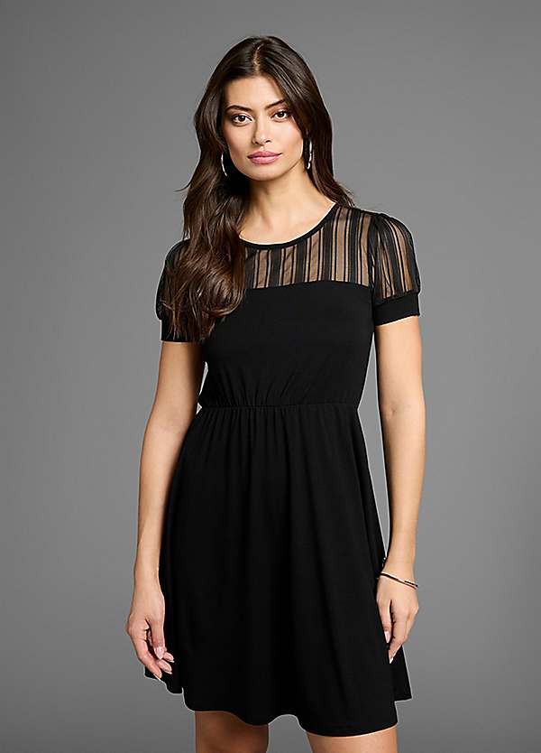 knee length dresses for ladies Laura G.| Mesh Dress – seventwentythree main image 0