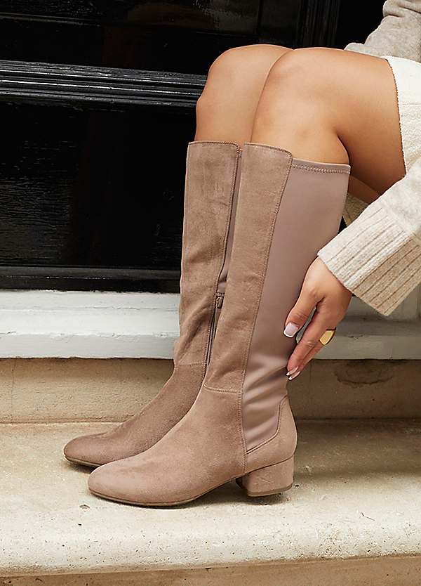 Long suede boots best sale