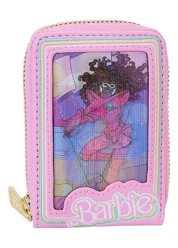 Loungefly Barbie Doll Box Triple Lenticular Zip Around Wallet