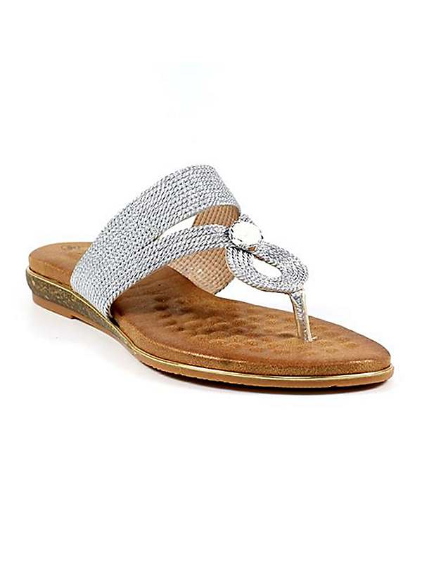 Lunar store silver sandals