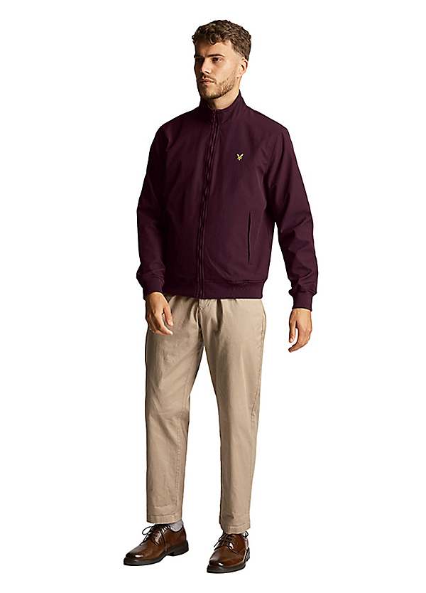 Mens Jackets Burgundy Lyle And Scott Jacket Lightweight Puffer