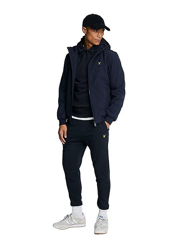 Lyle Scott Mens Dark Navy Fleece Soft Shell Jacket