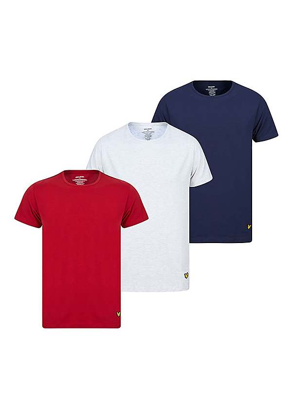 Lyle Scott Pack of 3 Trio Lounge T Shirt Kaleidoscope