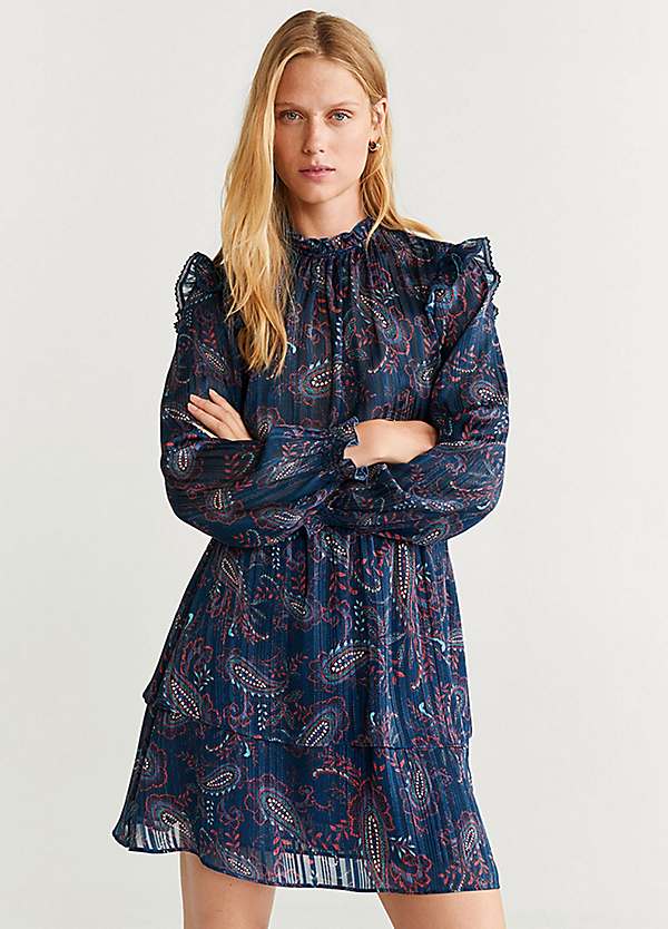 mango printed dress