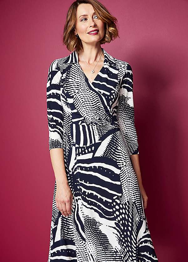 Mono Abstract Wrap Dress by ...