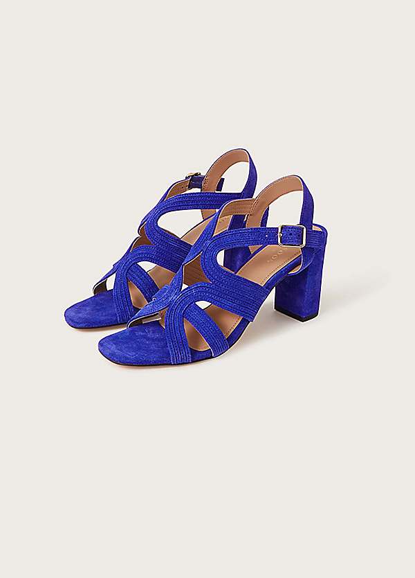 Blue suede best sale shoes sandals